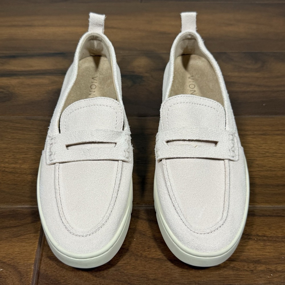 Vionic Women's Size 9.5 Pink Suede Leather‎ Uptown Slip On Loafer Shoes - Picture 3 of 12